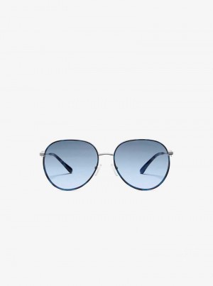 Michaelkors Empire Aviator Argintii | SN-MK27889