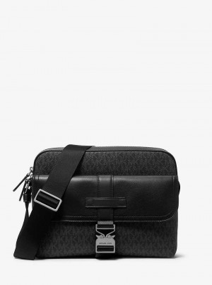 Michaelkors Hudson Signature Logo and Leather Negrii | SN-MK28138