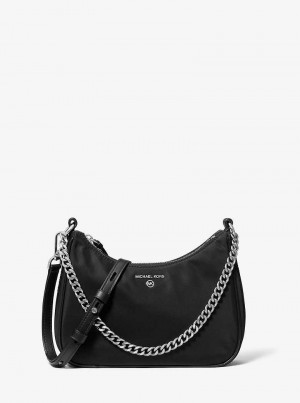 Michaelkors Jet Set Medium Nylon Gabardine Negrii | SN-MK27201