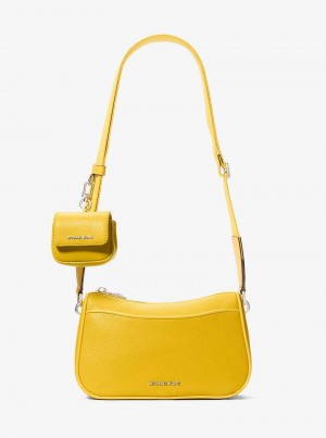 Michaelkors Jet Set Medium Pebbled Leather Galbeni | SN-MK27141