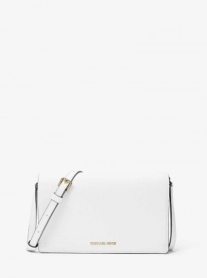 Michaelkors Jet Set Medium Pebbled Leather Front-Flap Albi | SN-MK27180