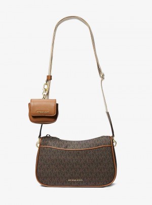 Michaelkors Jet Set Medium Signature Logo Maro | SN-MK27214