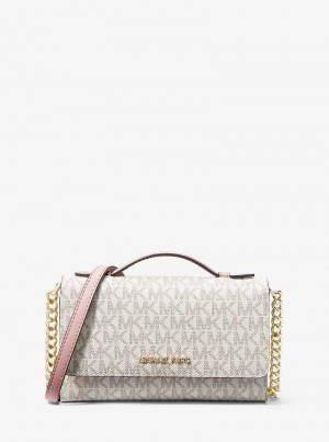 Michaelkors Jet Set Travel Medium Logo Bej | SN-MK27124