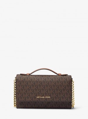 Michaelkors Jet Set Travel Medium Logo Maro | SN-MK27121