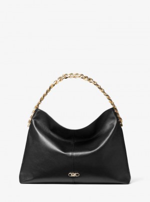 Michaelkors Jordyn Large Leather Negrii | SN-MK27045