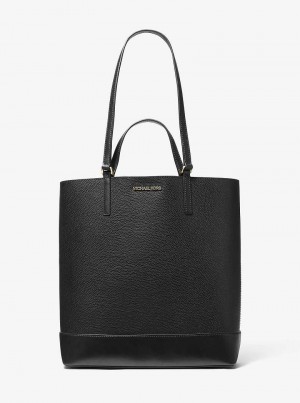 Michaelkors Kelli Large Two-Tone Pebbled Leather Negrii | SN-MK26847