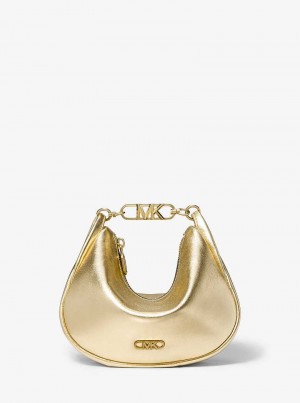 Michaelkors Kendall Small Metallic Leather Aurii | SN-MK27100