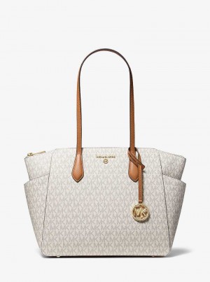 Michaelkors Marilyn Medium Logo Galbeni Deschis | SN-MK26891