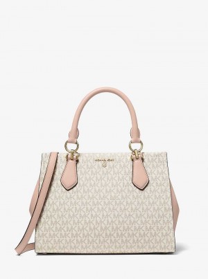 Michaelkors Marilyn Medium Logo Galbeni Deschis Roz | SN-MK27313
