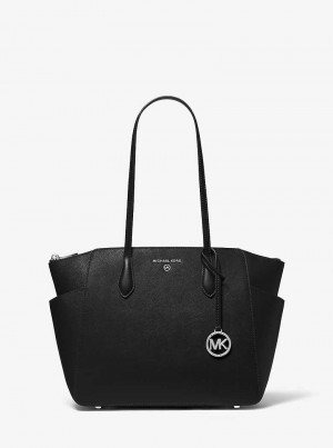 Michaelkors Marilyn Medium Saffiano Leather Negrii | SN-MK26906