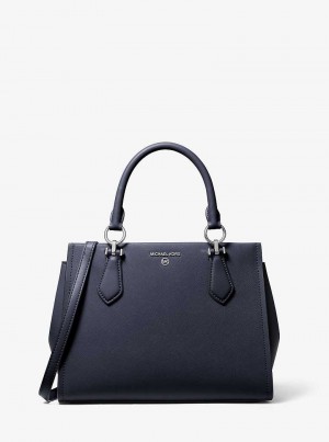Michaelkors Marilyn Medium Saffiano Leather Bleumarin | SN-MK27316