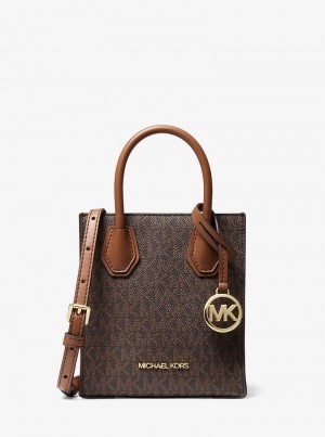 Michaelkors Mercer Extra-Small Logo and Leather Maro | SN-MK27150