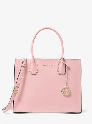 Michaelkors Mercer Large Pebbled Leather Accordion Roz | SN-MK27385