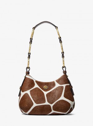 Michaelkors Mini Giraffe Print Calf Hair Maro Albi | SN-MK27079