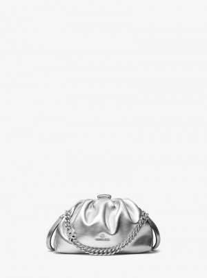 Michaelkors Nola Small Metallic Argintii | SN-MK27195