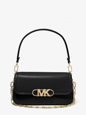 Michaelkors Parker Medium Leather Negrii | SN-MK26951