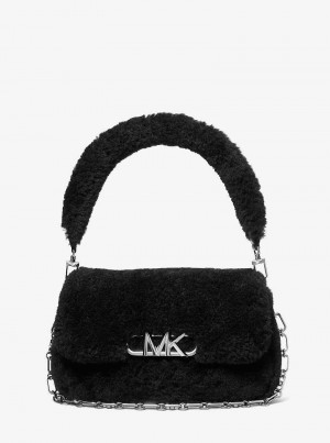 Michaelkors Parker Medium Shearling Leather Negrii | SN-MK27043