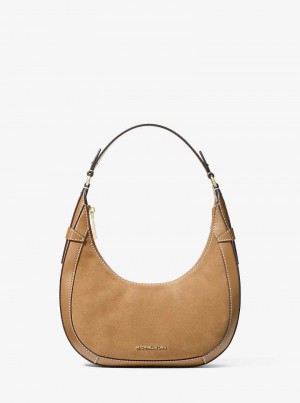 Michaelkors Preston Small Suede Crescent Maro | SN-MK27065