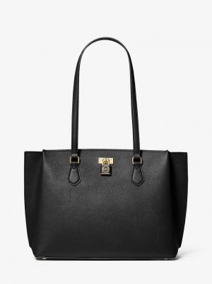 Michaelkors Ruby Large Saffiano Leather Negrii | SN-MK26856