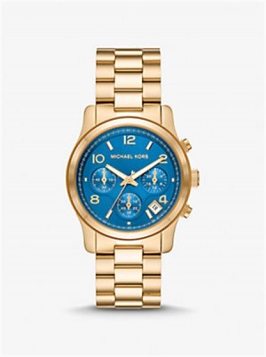 Michaelkors Runway Gold-Tone Watch Aurii | SN-MK28339