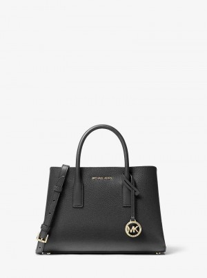 Michaelkors Ruthie Small Pebbled Leather Negrii | SN-MK27281