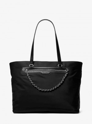 Michaelkors Slater Extra-Large Recycled Nylon Negrii | SN-MK26915