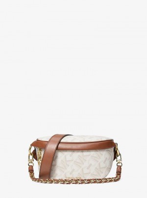 Michaelkors Slater Extra-Small Empire Signature Logo Galbeni Deschis | SN-MK27161