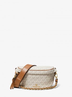 Michaelkors Slater Extra-Small Logo Galbeni Deschis | SN-MK27166