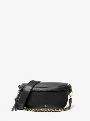 Michaelkors Slater Extra-Small Pebbled Leather Negrii | SN-MK27163