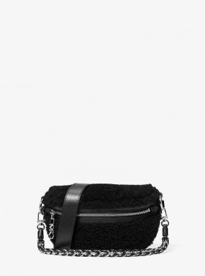 Michaelkors Slater Extra-Small Shearling Negrii | SN-MK27233