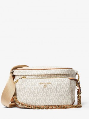 Michaelkors Slater Medium Logo Galbeni Deschis | SN-MK27171