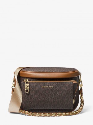 Michaelkors Slater Medium Signature Logo Maro | SN-MK27249