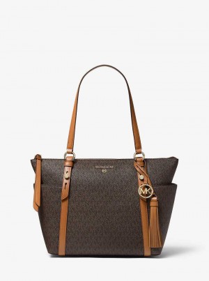 Michaelkors Sullivan Medium Logo Top-Zip Maro | SN-MK26913