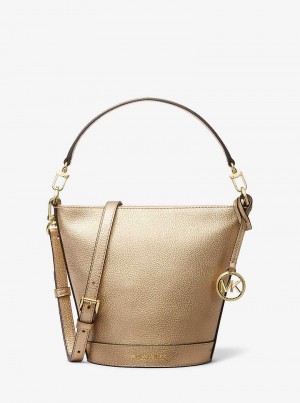 Michaelkors Townsend Small Metallic Leather Aurii | SN-MK26826