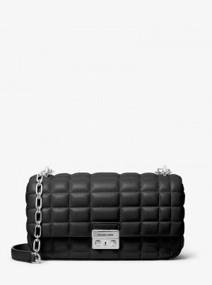 Michaelkors Tribeca Large Quilted Leather Negrii | SN-MK27032