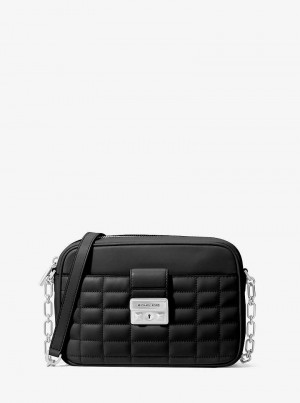 Michaelkors Tribeca Medium Quilted Leather Negrii | SN-MK27276