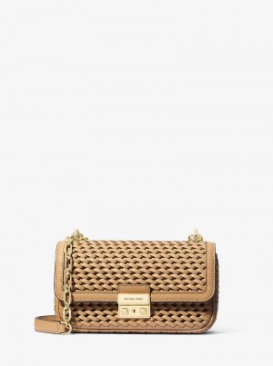 Michaelkors Tribeca Small Hand-Woven Leather Maro | SN-MK26938