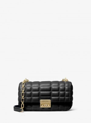 Michaelkors Tribeca Small Quilted Leather Negrii | SN-MK26940