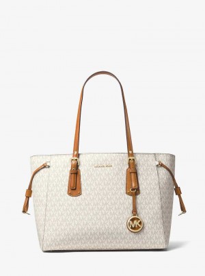 Michaelkors Voyager Medium Logo Galbeni Deschis | SN-MK26898